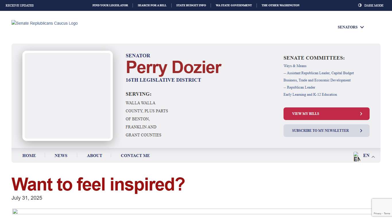 Want to feel inspired? - Perry Dozier